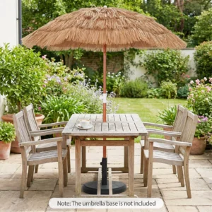 Alternative view of Sombrilla de Playa Tropical de Paja Tiki tamaño 6 FT - Costway