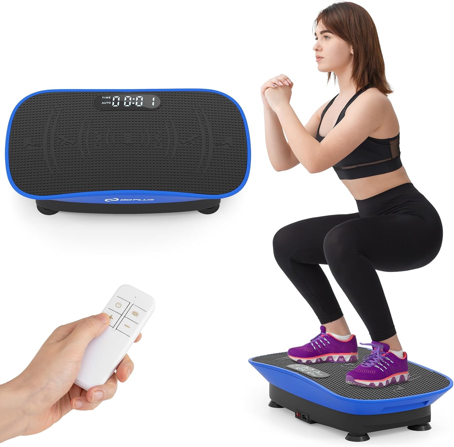 Máquina de ejercicios con plataforma vibratoria marca Goplus
