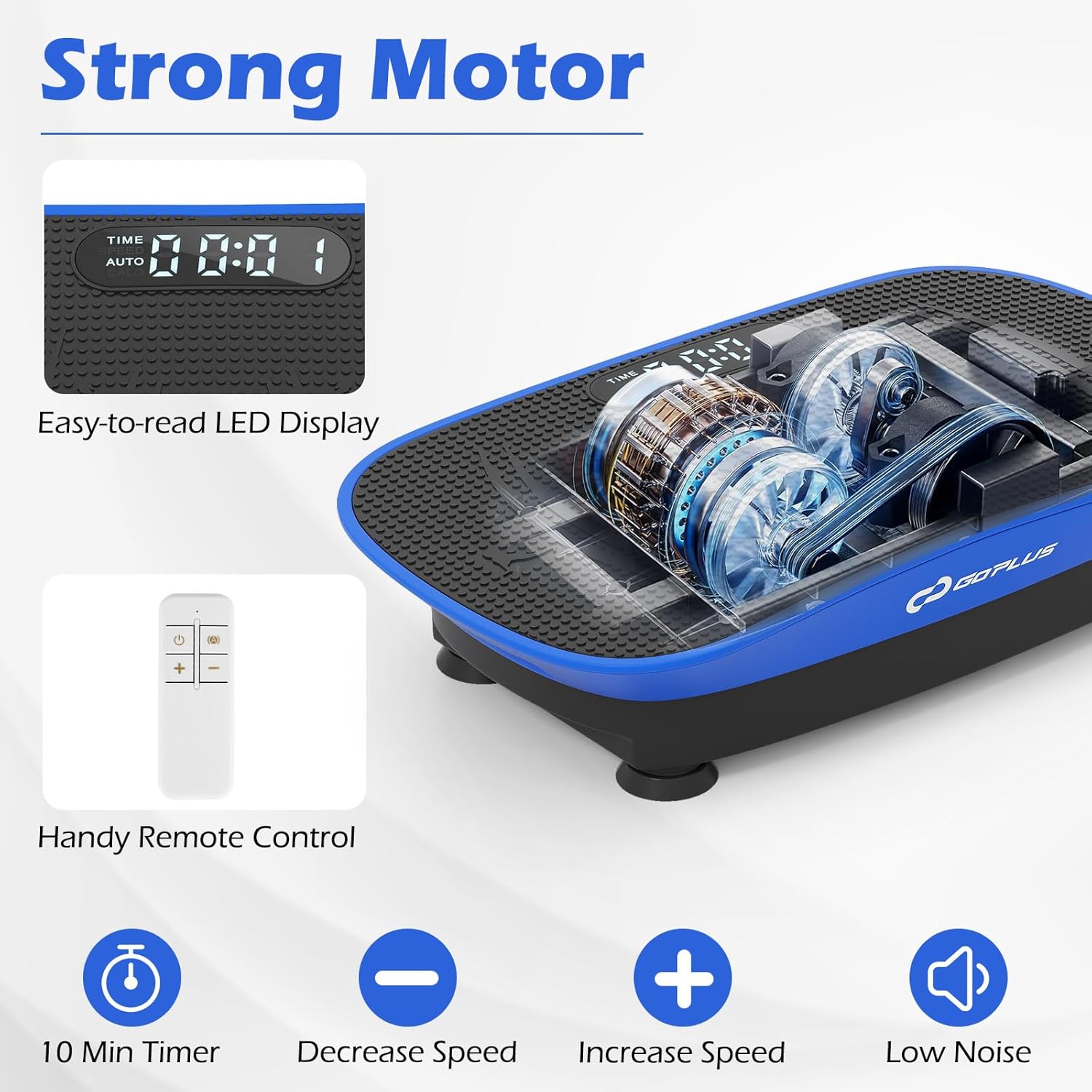 Máquina de ejercicios con plataforma vibratoria marca Goplus - Imagen 5