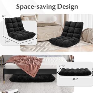 Alternative view of Sillón / Sofá plegable de piso color negro