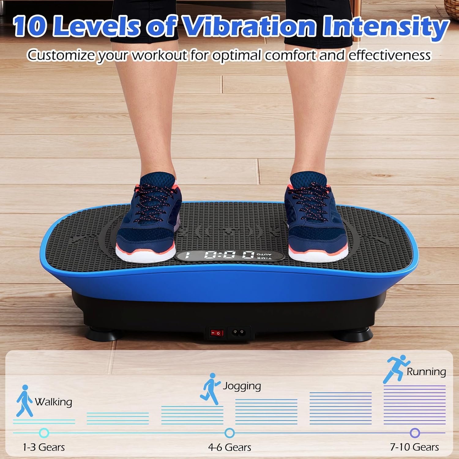 Máquina de ejercicios con plataforma vibratoria marca Goplus - Imagen 4
