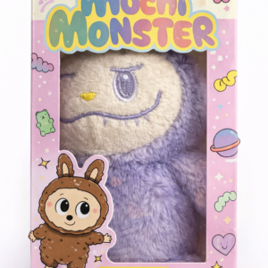 Llavero de peluche de monstruo Mochi Morado