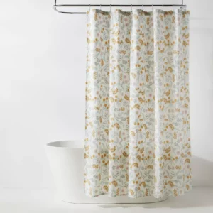 Cortina de baño con estampado floral de 72x72 pulgadas -Room Essentials