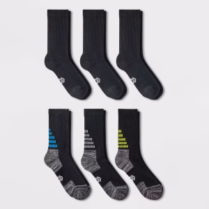 Paquete de 6 pares de calcetines para niño talla 3-7 - All In Motion