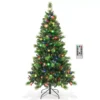 Árbol de navidad artificial de 1,8 m con 9 modos de iluminación, 300 luces LED y temporizador -Costway