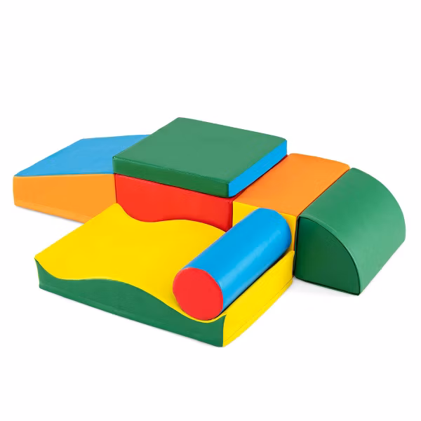 Juego de 7 piezas de juguetes de escalada de espuma marca Costway - Imagen 2