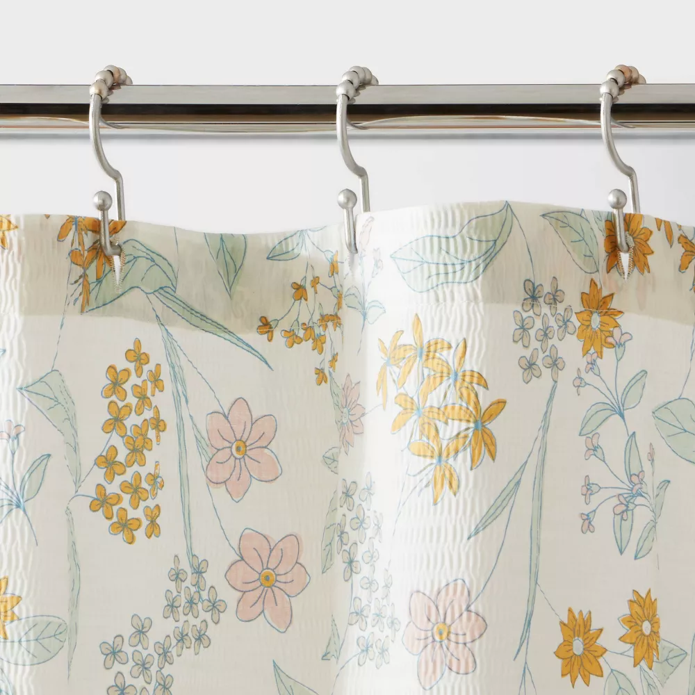 Cortina de baño con estampado floral de 72x72 pulgadas -Room Essentials - Imagen 3