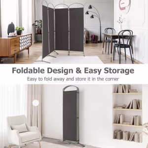 Alternative view of Biombo / Divisor de pared de 4 paneles marca Costway