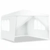 Carpa con dosel de 3x3 metros para exteriores con paredes laterales -Costway