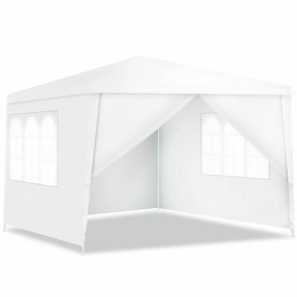 Carpa con dosel de 3x3 metros para exteriores con paredes laterales -Costway