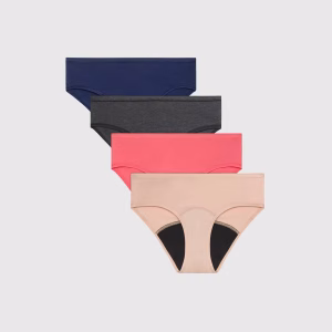 Paquete de 4 calzones para niñas talla 10 marca Hanes