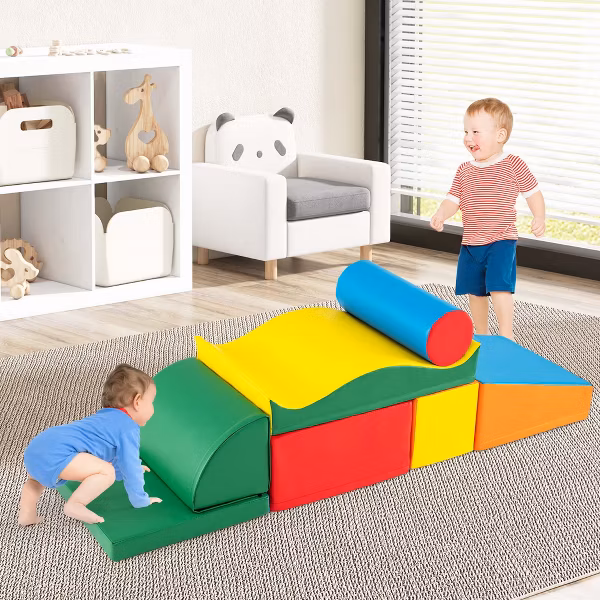Juego de 7 piezas de juguetes de escalada de espuma marca Costway - Imagen 3