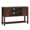 Mueble para TV con armario de almacenamiento y estante inferior  -Costway