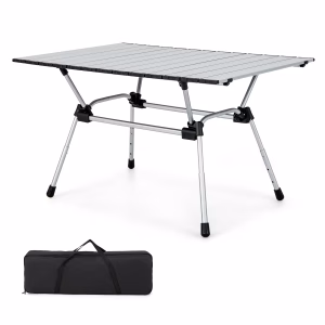 Mesa de camping plegable de aluminio resistente - Costway