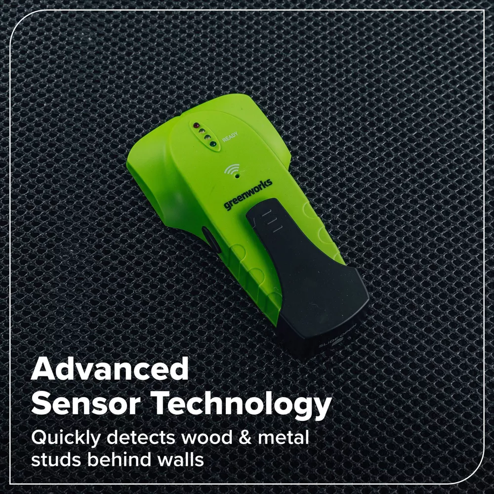 Detector de montantes/Localizador de estructuras de madera -Greenworks - Imagen 3