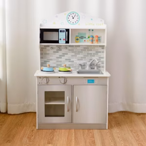 Alternative view of Juego de cocinita de madera para niños marca Costway