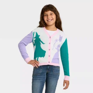 Cardigan para niñas de Elphaba y Glinda talla 6/7 -Wicked