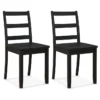 Juego de 2 sillas para comedor de madera marca Giantex