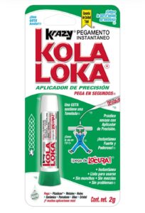 Pegamento instantáneo Krazy con aplicador de precisión 2g -KolaLoka