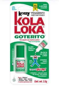 Pegamento instantáneo Krazy con gotero 3.5g  -KolaLoka