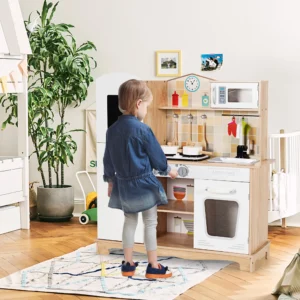 Alternative view of Juego de Cocina de Madera para Niños con accesorios y Sonido - Costway