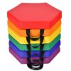 Juego de 6 cojines de colores para niños