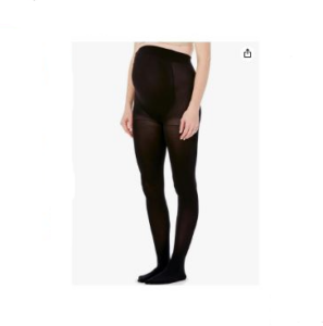 Medias para embarazada opacas color negro talla S/M, una pieza - Marca Ingrid & Isabel