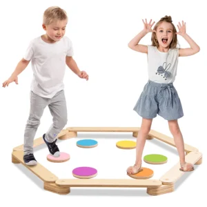Juego de gimnasia con obstáculos y plataforma de equilibrio - MONTESSI