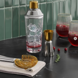 Alternative view of Jigger de acero inoxidable 90ml marca Threshold