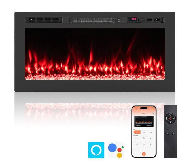 Chimenea eléctrica de 36 pulgadas marca Clihome - Imagen 4