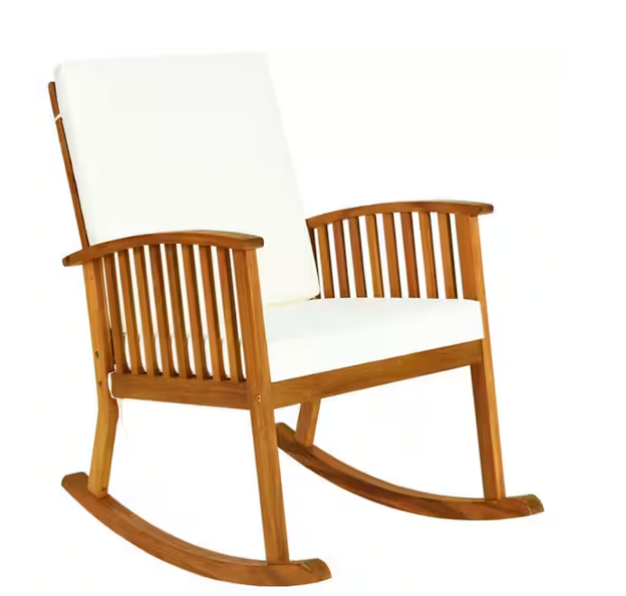 Silla mecedora con cojines marca Clihome