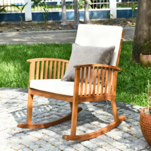 Alternative view of Silla mecedora con cojines marca Clihome