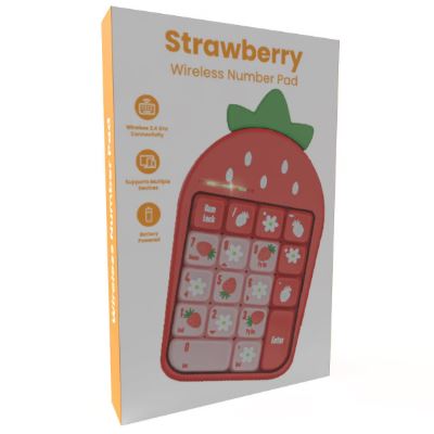 Accesorio para computadora: teclado númerico con diseño de fresas - Marca IJoy