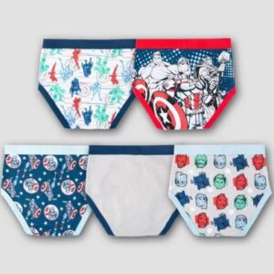 Alternative view of Paquete de 5 calzones tipo trusa de los vengadores para niño, talla 6 - Marca Marvel