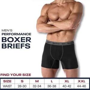 Alternative view of Paquete de 6 boxers para hombre, colores variados, talla XL - Marca Reebok