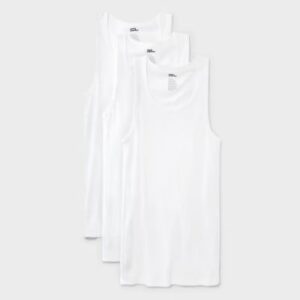 Paquete de 3 camisetas de tirantes, color blancas, para hombre talla M - Marca Dealworthy