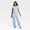 Conjunto de pijama para mujer de camisa de manga corta y pantalón talla S - Auden Blue
