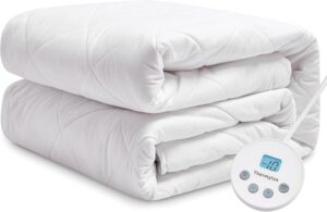 Cubrecolchon talla matrimonial con 10 ajustes de calor y apagado automático -Thermylux
