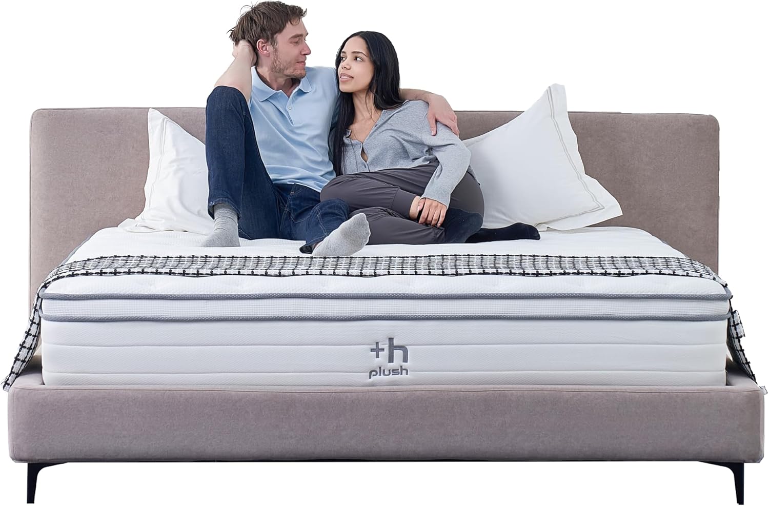 Colchón tamaño matrimonial de memory foam con soporte multizona de 12 pulgadas -Plush Zen - Imagen 5