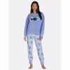 Pijama de 2 piezas afelpada para mujer talla L con diseño de Stitch -Disney