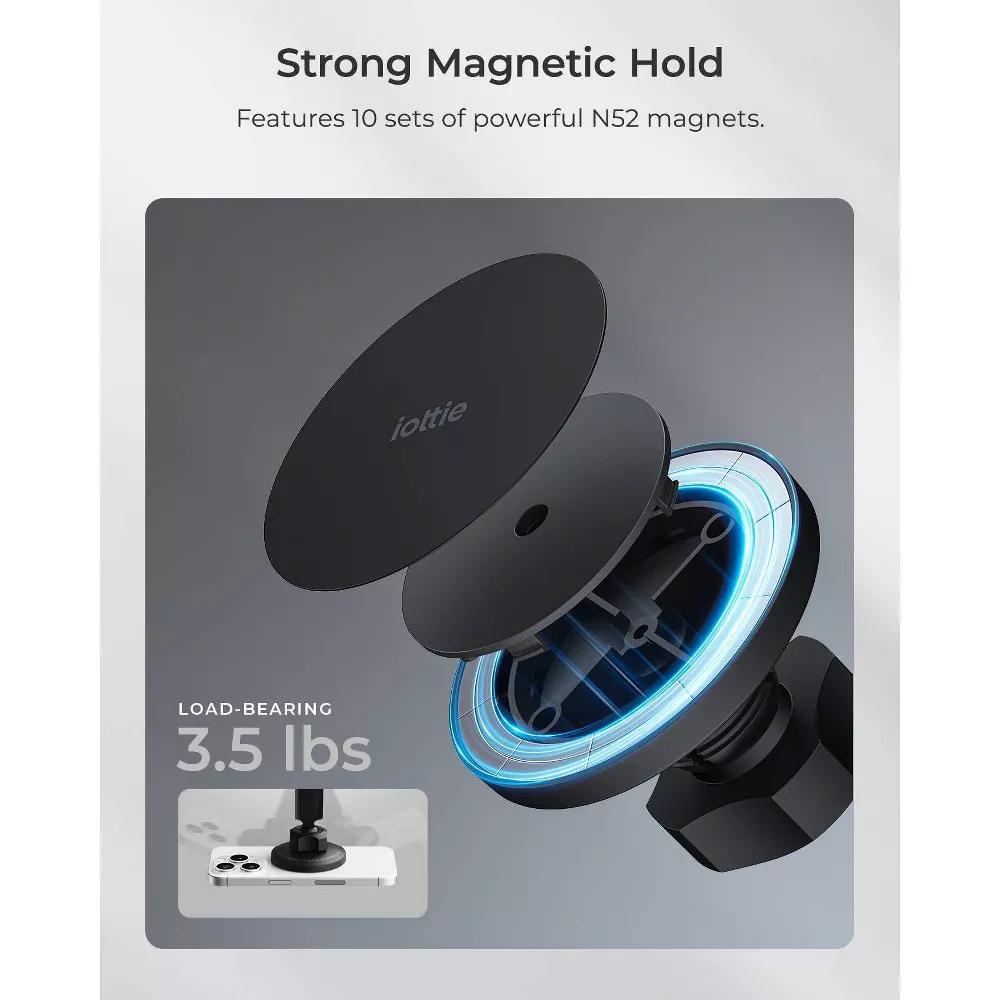 Soporte de plástico para teléfono ajustable con adaptador de anillo magnético -iOttie - Imagen 3