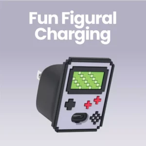Alternative view of Cargador de pared USB-C con diseño de videojuego -GEMS