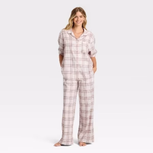 Pijama de 2 piezas para mujer talla M camisa manga larga y pantalones - Auden