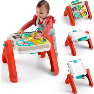 Mesa/Caballete 4 en 1: Ríe y aprende para niños de 6 meses a 3 años  -Fisher Price