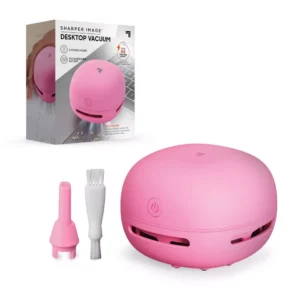 Aspiradora de escritorio inalámbrica color rosa -Sharper