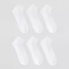 Paquete de 6 pares de calcetines tobilleros para hombre talla 6/12 color blanco -Goodfellow & Co