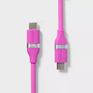 Cable de silicona USB-C a USB-C de 1,8 m para carga rápida - heyday