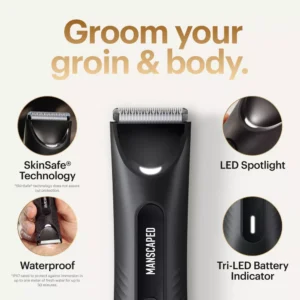 Alternative view of Kit de recortadora eléctrica corporal con tecnología skinSafe para caballero -Manscaped