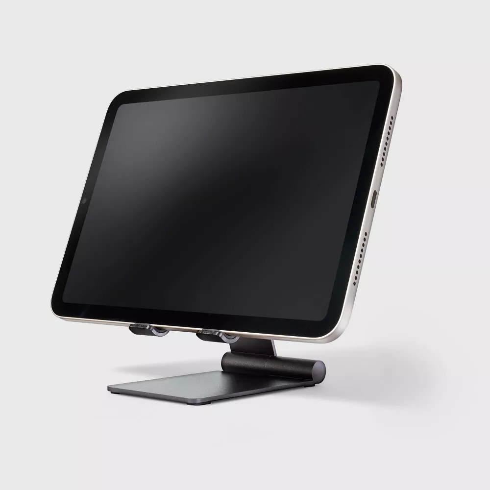 Soporte plegable para iPads y tabletas color gris plomo — heyday™ - Imagen 4