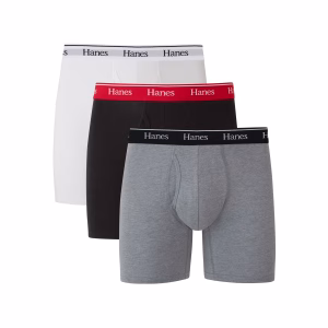 Paquete de 3 bóxers ajustados para caballero talla (colores variados) -Hanes